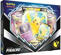 Pokémon Coffret Pikachu V – 4 boosters Épée & Bouclier, carte promo & géante – Multicolore G