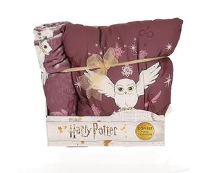 Pokemon - Coffret Plaid et Coussin Harry Potter Hedwige - Plaid Tout Doux 100x140 cm et Coussin carré 35x35 cm