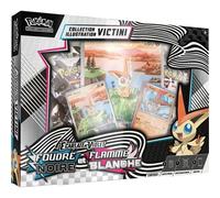 Pokémon : Collection Illustration Unys - Victini (1 Carte Promo Brillante entièrement illustrée, 4 boosters et 1 Carte Promo Grand Format Brillante « Illustration Rare ») du JCC Pokémon