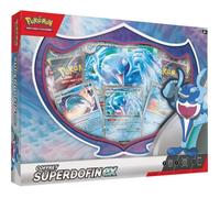 Pokémon Coffret de cartes Superdofin-Ex – 4 boosters, 3 cartes brillantes, 1 carte grand format