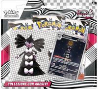Pokémon: Collection avec Autocollants (Gothitelle) de l'expansion écarlate et Violet - Feu Blanc du JCC (Une Carte holographique et Trois enveloppes d'expansion)