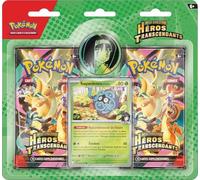 Pokémon : Collection Méga-Évolution - Héros Transcendants - Erika (1 Carte Promo Brillante, 1 pièce et 2 boosters)
