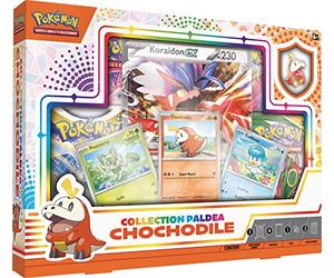 Pokemon | Collection Paldea - Coffret Coiffeton, Chochodile ou Poussacha | Modèle aléatoire | Jeu de Cartes à Collectionner| A partir de 6 Ans | 1 à 2 Joueurs | 10-20 Min, Violet, (POEVJAN23)
