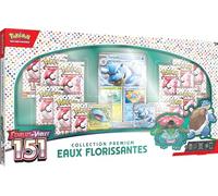 JCC Pokémon : Collection Premium Eaux Florissantes (4 Cartes Promo Brillantes, 1 Carte Grand Format Brillante et 12 boosters)