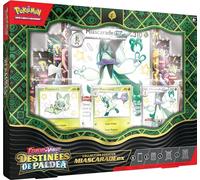 Pokémon : Collection Premium Écarlate et Violet - Destinées de Paldea - Miascarade-ex (3 Cartes Promo Brillantes texturées, 1 Carte Grand Format et 8 boosters)