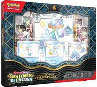 Pokémon: Collection Premium Écarlate et Violet - Destinées de Paldea - Palmaval-ex du JCC Pokémon (3 Cartes Promo Brillantes texturées, 1 Carte Grand Format et 8 boosters)