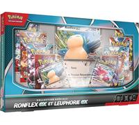 Pokémon : Collection spéciale Ronflex-ex et Leuphorie-ex du JCC Pokémon (2 Cartes Promo Brillantes, 1 Carte Grand Format Brillante et 8 boosters)