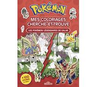 Pokémon - Coloriages cherche-et-trouve - Les Pokémon légendaires de Galar - Avec des stickers - Dès 5 ans