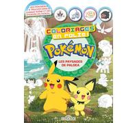 Pokémon - Coloriages en folie ! - Les Paysages de Paldea - Coloriages avec des stickers - Dès 6 ans