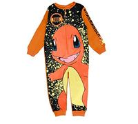Pokemon Combinaison Pyjama Surpyjama Grenouillere Polaire Garçon ou Filles, Orange, Taille 7-8 Ans