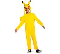 Pokémon | Costume Pikachu Enfant | Taille 7-8 Ans | Déguisement Deluxe - Avec Queue et Masque | Licence Officielle Pokémon | Doux et Confortable | Pour Anniversaires ou Fêtes | Idée Cadeau Fan