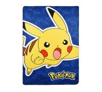 Pokémon Couverture, Plaid Design Pikachu, Couverture pour Canapé-Lit, Plaid Polaire Douce et Chaude, Cadeau pour Enfants et Adolecents, 100 x 150 CM