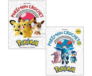 Pokémon Crochet By Sabrina Somers & Pokémon Crochet Vol 2 By Lee Sartori 2 Books Collection Set