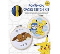 Pokémon Cross Stitch Kit: Includes Patterns and Materials to Stitch Pikachu & Piplup, & Evee, and Charts for 16 Other Pok?mon Projects