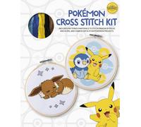 Pokémon Cross Stitch Kit: Includes Patterns and Materials to Stitch Pikachu & Piplup, & Evee, and Charts for 16 Other Pok?mon Projects