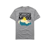 Pokemon Current Mood Pikachu Snoralax T-Shirt, Gris, Taille XL