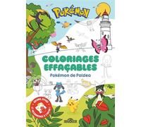 Pokémon de Paldea - Coloriages effaçables - The Pokémon Company - Dragon D'or Livres Du - broché - Document jeunesse