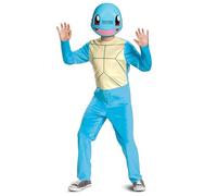 Pokémon - Déguisement Enfant Carapuce - Taille 7-8 Ans - Combinaison avec Casque Rigide Moulé - Costume Unisexe - Licence Officielle Disguise - Halloween Carnaval Cosplay - Idée Cadeau Fan