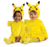 Pokémon | Déguisement Pikachu Bébé | Taille 12-18 Mois | Combinaison avec Queue + Coiffe inclus | Licence Officielle Pokémon | Doux et Confortable | Grenouillère | Univers Jeu Vidéo | Idée Cadeau Fan