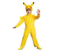 Pokémon | Déguisement Pikachu Enfants | Taille 3-4 Ans | Combinaison avec Queue + Coiffe | Licence Officielle Pokémon | Confortable | Grenouillère | Jeu Vidéo | Pour Toutes Occasions | Idée Cadeau Fan