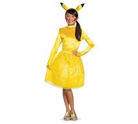 Pokémon | Déguisement Robe Pikachu Fille | Taille 4-6 Ans | Robe avec Queue + Serre Tête Oreille | Licence Officielle Pokémon | Confortable | Pour Toutes Occasions | Jeu Vidéo | Idée Cadeau Fan