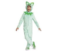 Pokémon | Déguisement "Sprigatito" Enfant | Taille 4-6 Ans | avec Capuche Brodée | Licence Officielle Pokémon | Tissu Minky Confortable | Cosplay Jeux Vidéo | Pour Toutes Occasions | Idée Cadeau Fan