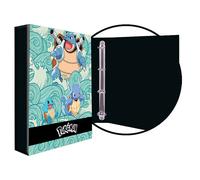 Pokémon Classeur 4 anneaux Squirtle – Trieur bleu/vert – Produit officiel (CyP Brands)