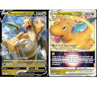 Pokémon - Dragonite V & Vstar 050/078 - Lot de cartes ultra rares - Carte à collectionner - 78 pièces