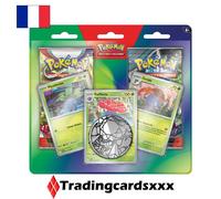 Pokémon Pack de 2 boosters Mars 26 - Blister - 3 cartes promo brillantes