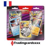 Pokémon – Pack de 2 boosters – Octobre 2025 – Blister – 3 cartes brillantes, 1 pièce