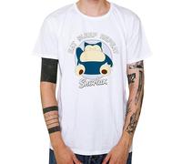 Pokemon - Eat Sleep Repeat T-Shirt Homme/Femme Unisexe, Blanc., XXL