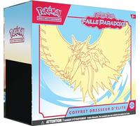 Pokémon : Écarlate et Violet - Faille Paradoxe - Coffret Dresseur d’élite : Rugit-Lune (9 boosters, 1 Carte Brillante entièrement illustrée et Accessoires de Jeu Premium)
