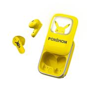 Pokemon Écouteurs TWS sans Fil Bluetooth 5.3 avec Dragonne Motif Pikachu Jaune
