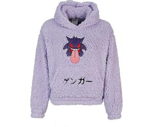 Pokémon Ectoplasma Femme Sweat-Shirt à Capuche Lilas 100% Polyester Regular/Coupe Standard