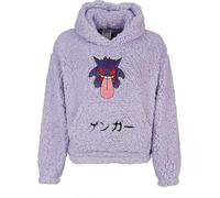 Pokémon Ectoplasma Femme Sweat-Shirt à Capuche Lilas XL 100% Polyester Regular/Coupe Standard