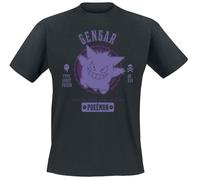 Pokémon Ectoplasma Men's Short-Sleeved T-Shirt Black Regular/Regular Fit