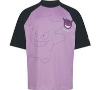 Pokémon Ectoplasma Homme T-Shirt Manches Courtes Lilas S 100% Coton Regular/Coupe Standard