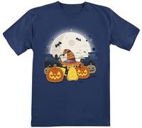 Pokémon Enfants - Pikachu - Halloween Unisexe T-Shirt Bleu foncé 128 100% Coton