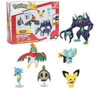 Pokémon Ensemble de figurines Battle Ready avec figurine d'action Grimmsnarl de luxe de 11,4 cm et 5 mini jouets écarlates et violets - Figurines de collection sous licence officielle pour enfants
