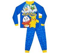 Pokémon Ensemble De Pyjamas Garçon - Bien Ajusté - (Bleu) Multicolore - Taille 5 - 6 Ans