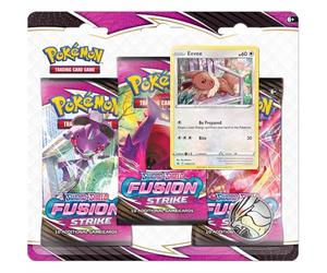 Pokémon - Épée et Bouclier 8 Poing de Fusion : Lot de 3 boosters (aléatoire) - Jeu de Cartes - à partir de 6 Ans - 2 Joueurs - 10 Minutes de Temps de Jeu ou Plus