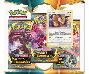 Pokémon Épée et Bouclier : Ténèbres embrasées EB03 - Pack 3 boosters | Cartes à jouer et à collectionner | Modèle aléatoire