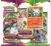 Pokémon Épée et Bouclier : Voltage éclatant EB04 - Pack 3 boosters + 1 carte brillante + 1 jeton | À partir de 6 ans | Modèle aléatoire