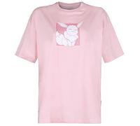 Pokémon Evoli - Eeveelutions Femme T-Shirt Manches Courtes Rose S 100% Coton Large