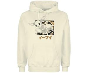 Pokémon Évoli Homme Sweat-Shirt à Capuche Naturel XL 80% Coton, 20% Polyester Regular/Coupe Standard