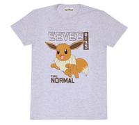 Pokémon Evoli Unisex T-Shirt Grey Anime, Fan Merch, Gaming L Gray