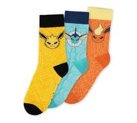 Pokémon Pack 3 paires de chaussettes Évoli Evolution 43-46