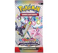 Pokémon Évolutions prismatiques | 1 booster pack (allemand) | Édition spéciale avec évolutions Evoli | 10 cartes à collectionner + code en ligne avec protection d'expédition Heartforcards®