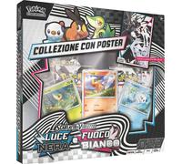 POKEMON FEU BLANC ET LUMIÈRE NOIRE COLLECTION AVEC AFFICHE UNIMA - ITALIEN