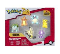 Pokémon - Figurine Battle - Pack Pikachu, Carapuce, Salamèche, Bulbizarre, Mimiqui, Toxizap